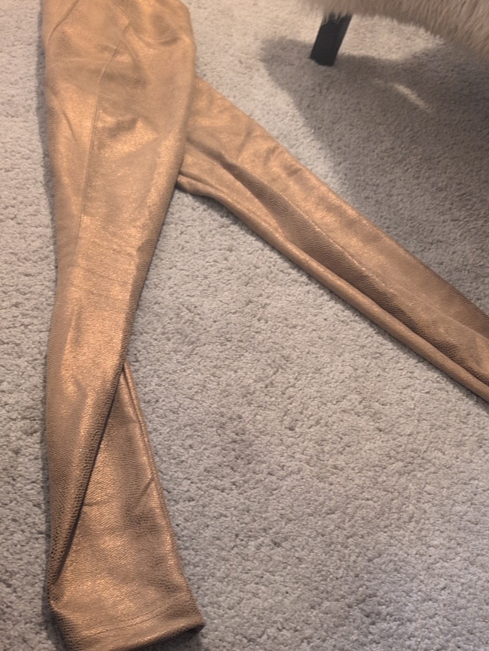 WHBM Gold RUNWAY LEGGING